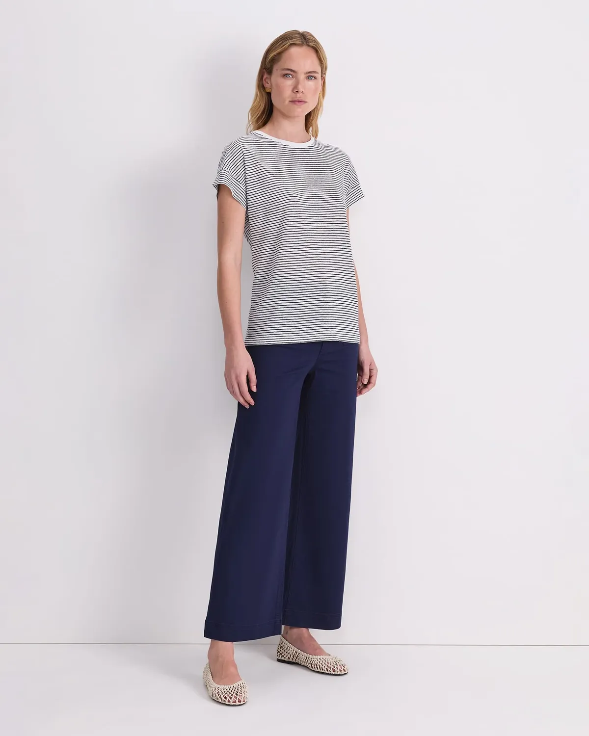 Sportscraft Tonia Crew Neck Linen Tee maglietta lino donna