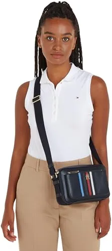 Tommy Hilfiger Iconic Camera Bag Pelle Sintetica Blu Space Blue