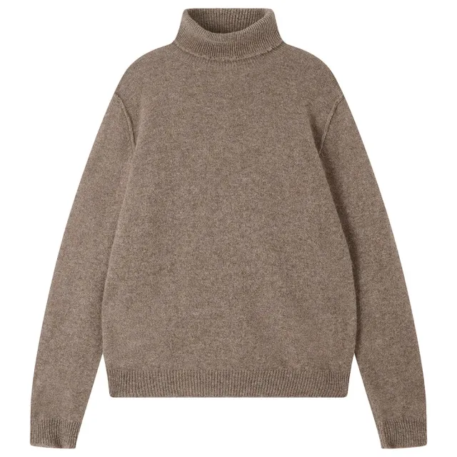 Jumper 1234 Distressed Roll Collar maglione cashmere moose