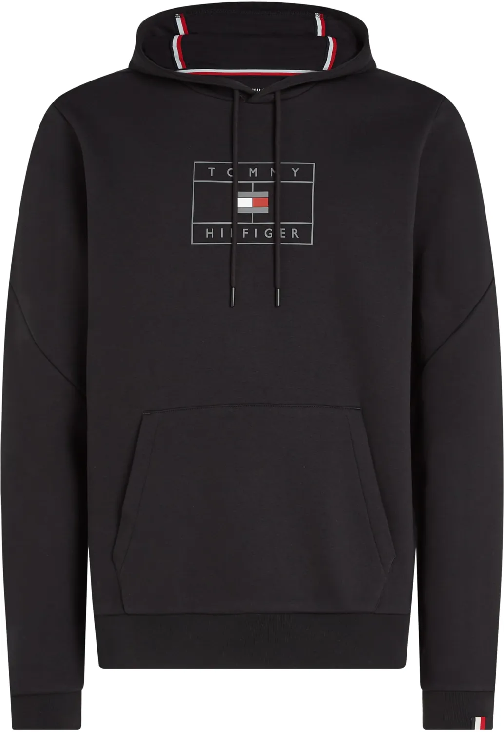 Tommy Hilfiger felpa con cappuccio uomo tinta unita L