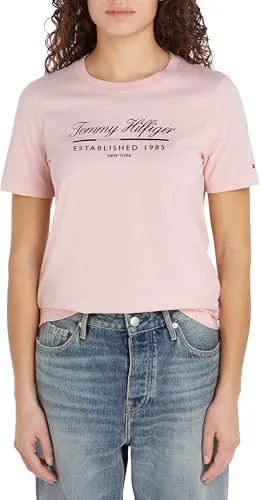 Tommy Hilfiger t-shirt cotone donna grafica maniche corte
