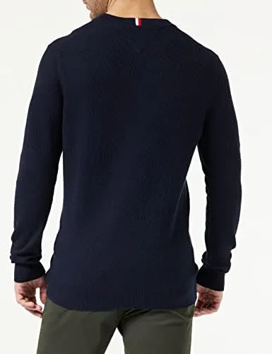 Tommy Cross Structure Crew Neck MW0MW29035 maglione uomo girocollo