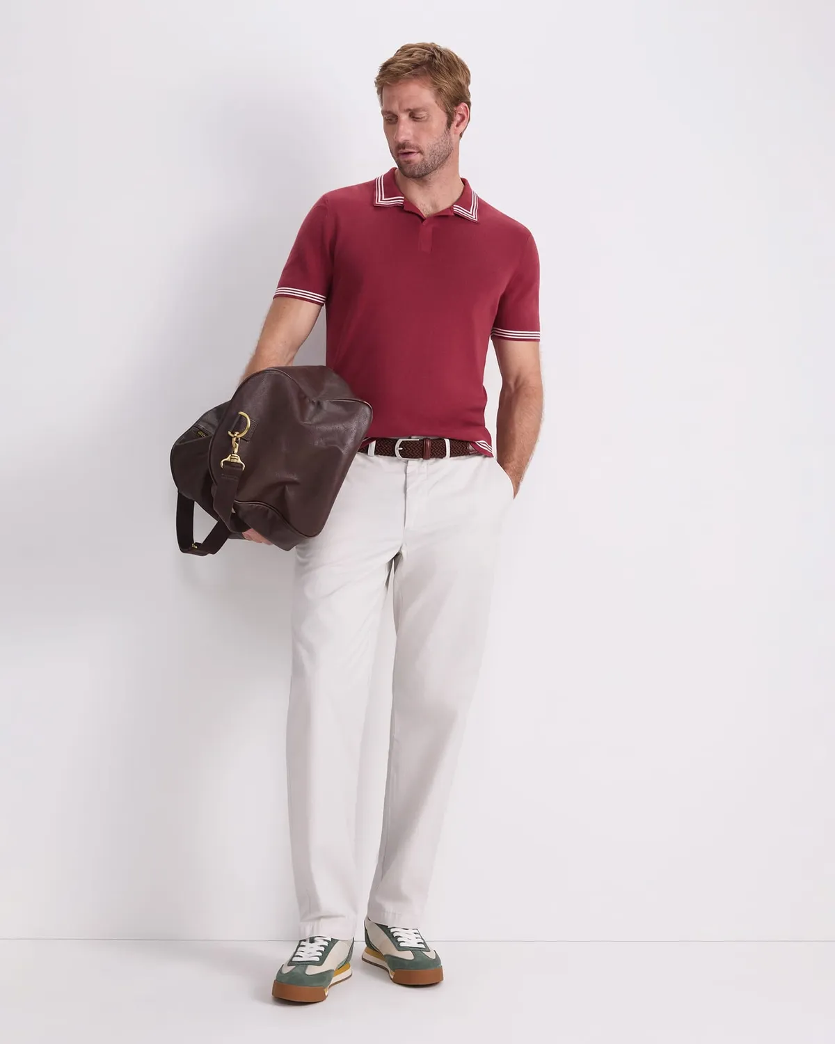 Sportscraft Finnley Knit Polo uomo cotone pettinato