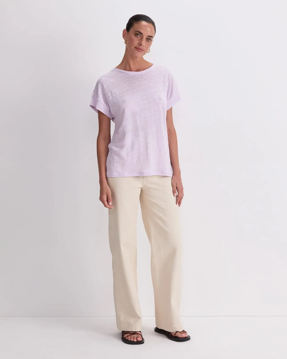 Sportscraft Tonia Crew t-shirt lino manica corta XS