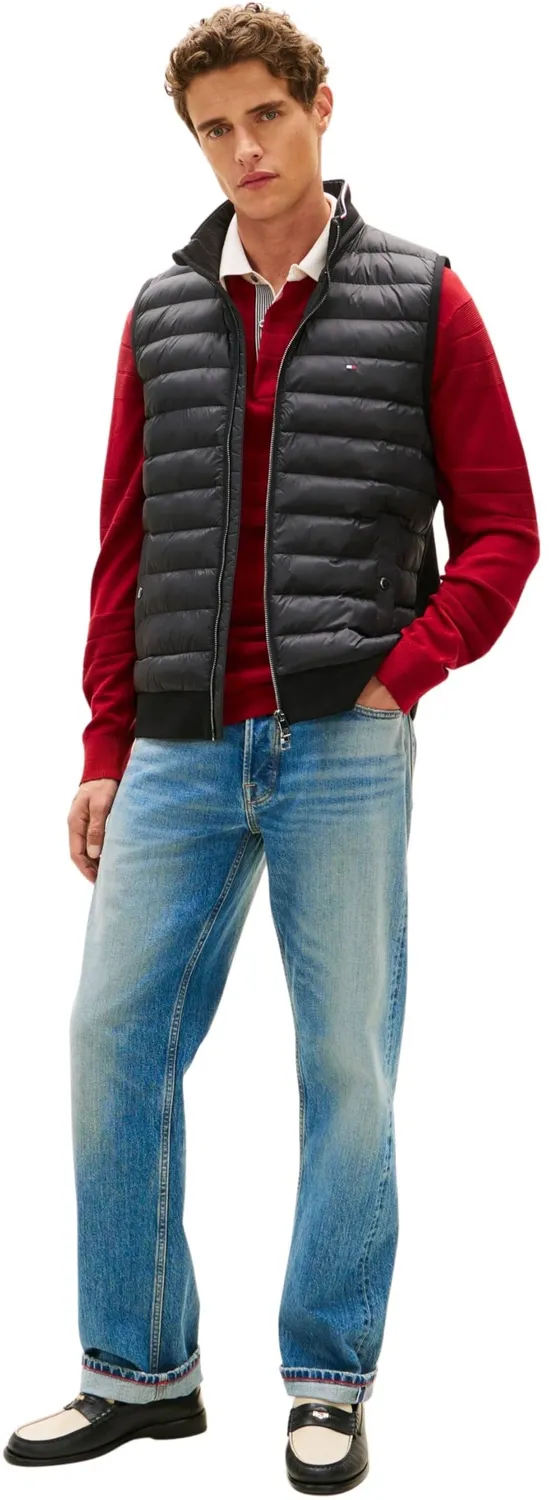 Tommy Hilfiger Mix Media Ess RWB Vest Felpa L nero