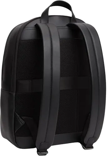 Tommy Hilfiger Woven zaino nero tasca esterna