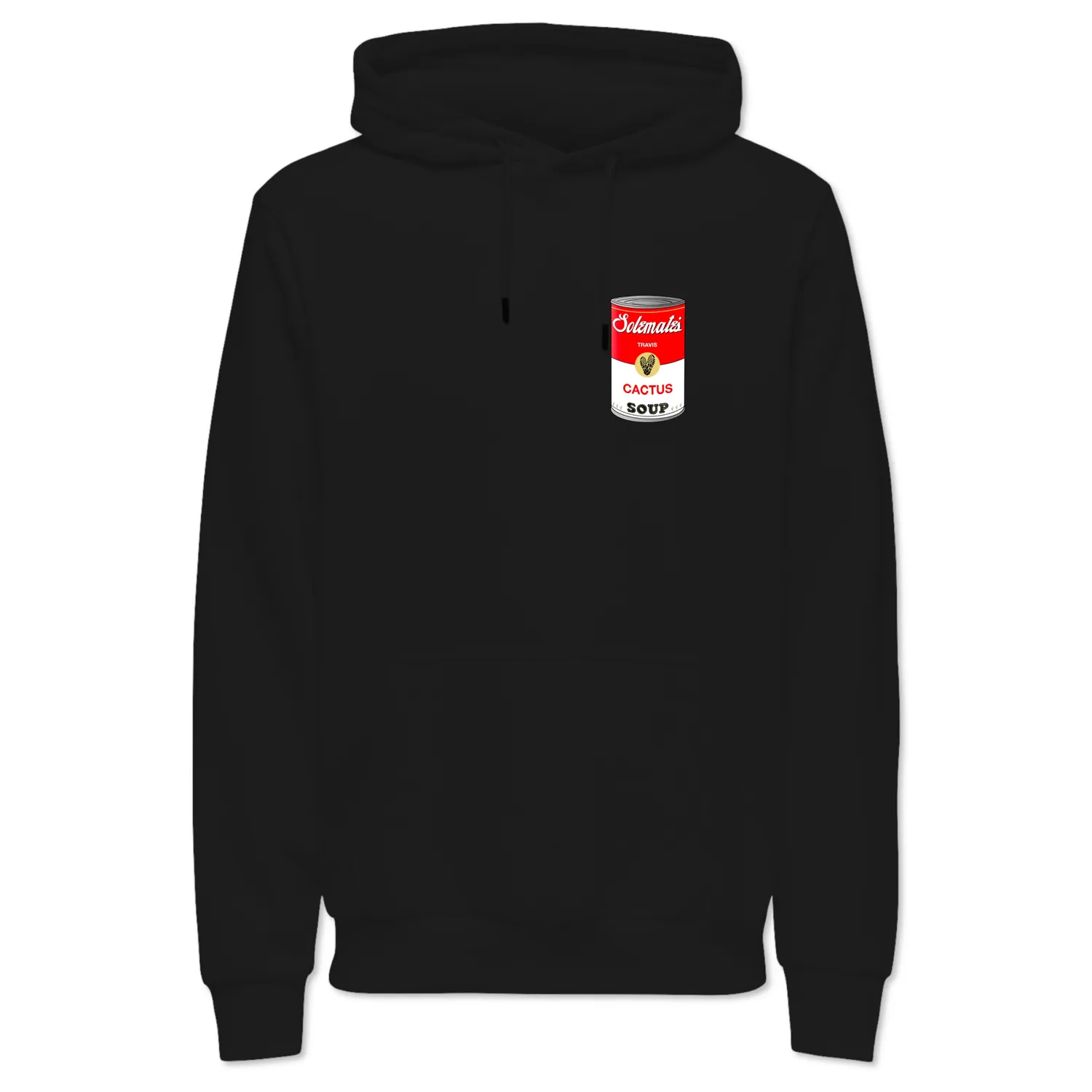 Solemate Cactus Soup felpa con cappuccio nera cotone