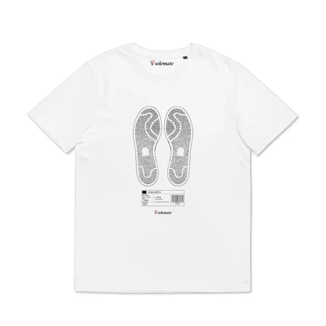 Solemate Stan Smith Footprints maglietta bianca cotone