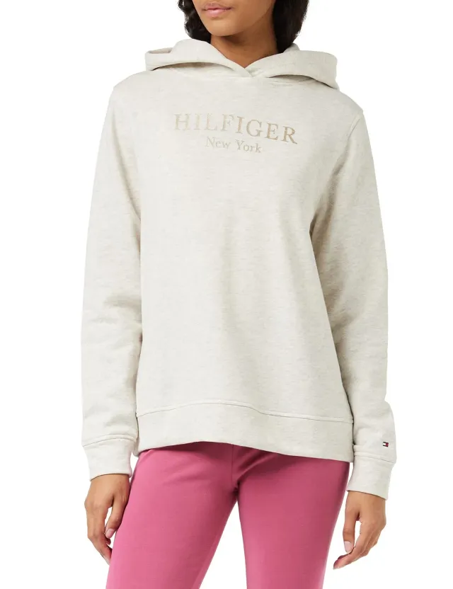 Tommy Hilfiger WW0WW37181 felpa donna beige taglia S