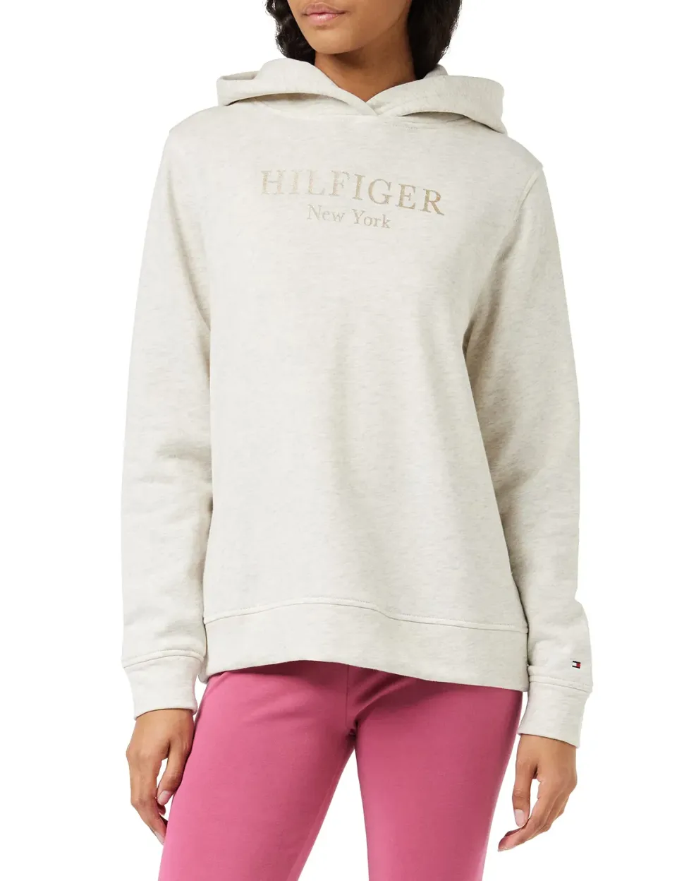 Tommy Hilfiger WW0WW37181 felpa donna beige taglia S