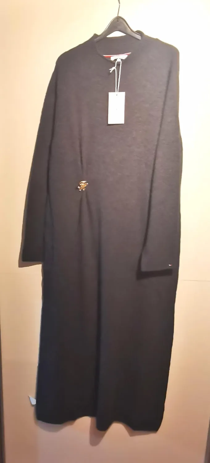 Tommy Hilfiger Soft Wool WW0WW52197 abito maglione donna L blu