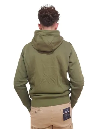 Tommy Hilfiger Logo Pelliccia giacca uomo verde pesante