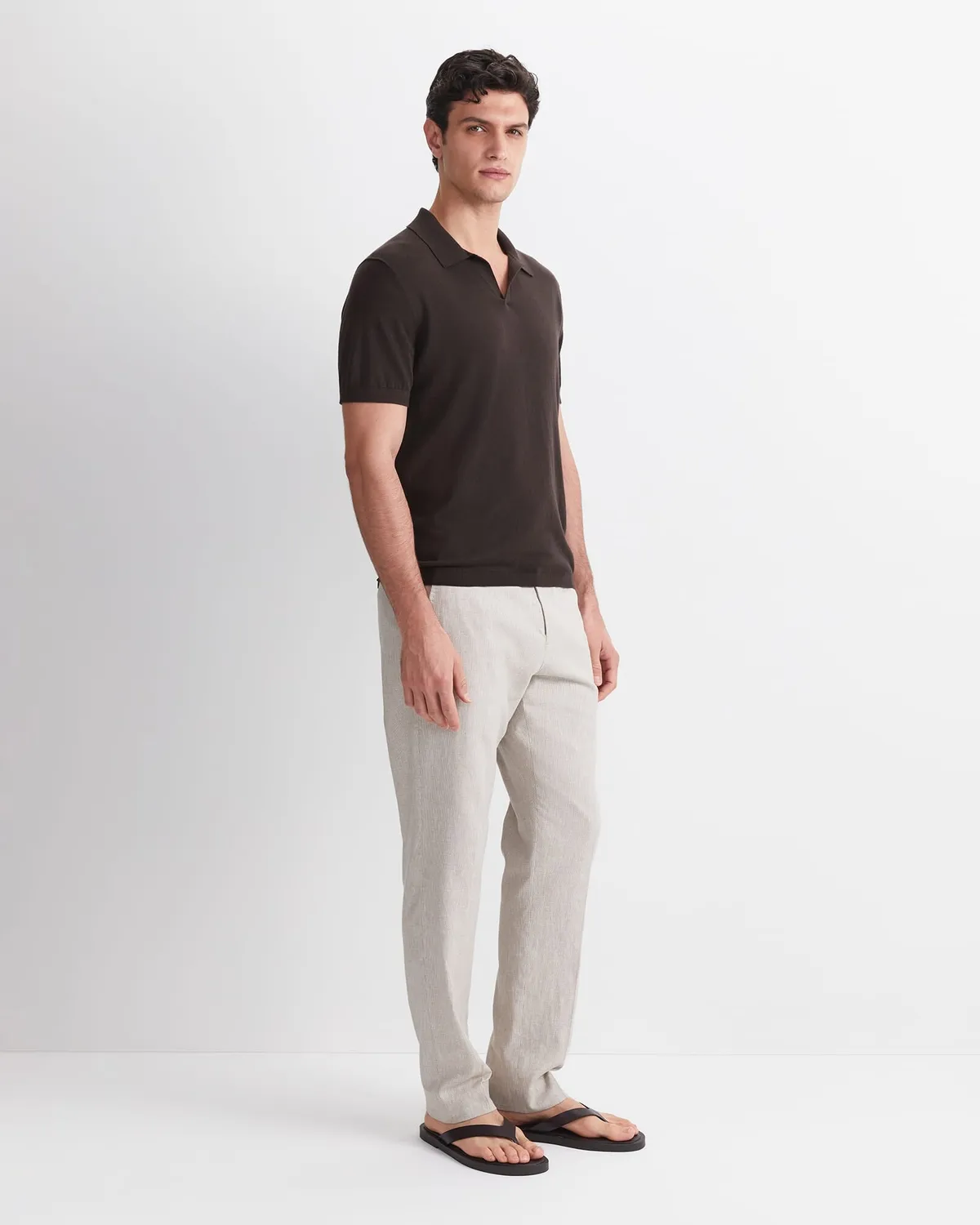 Sportscraft Ojas Knit Polo polo uomo cotone seta cashmere