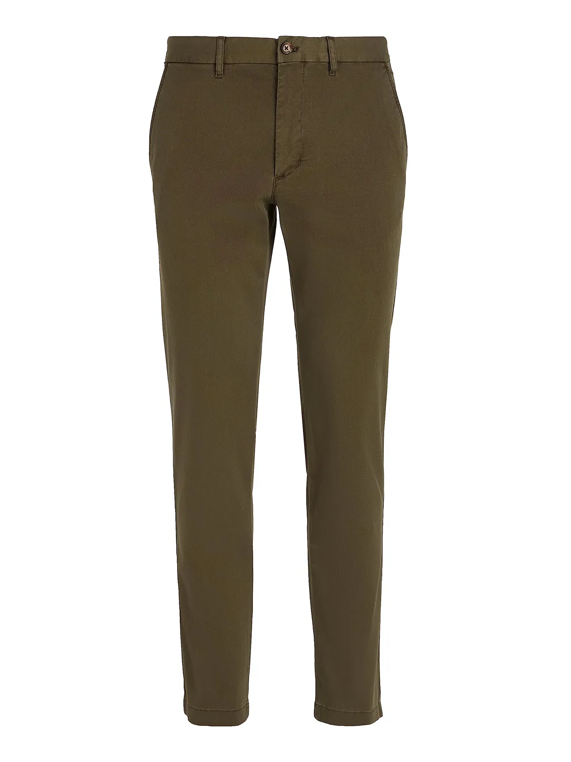 Tommy Hilfiger chinos uomo elasticizzati kaki Army Green