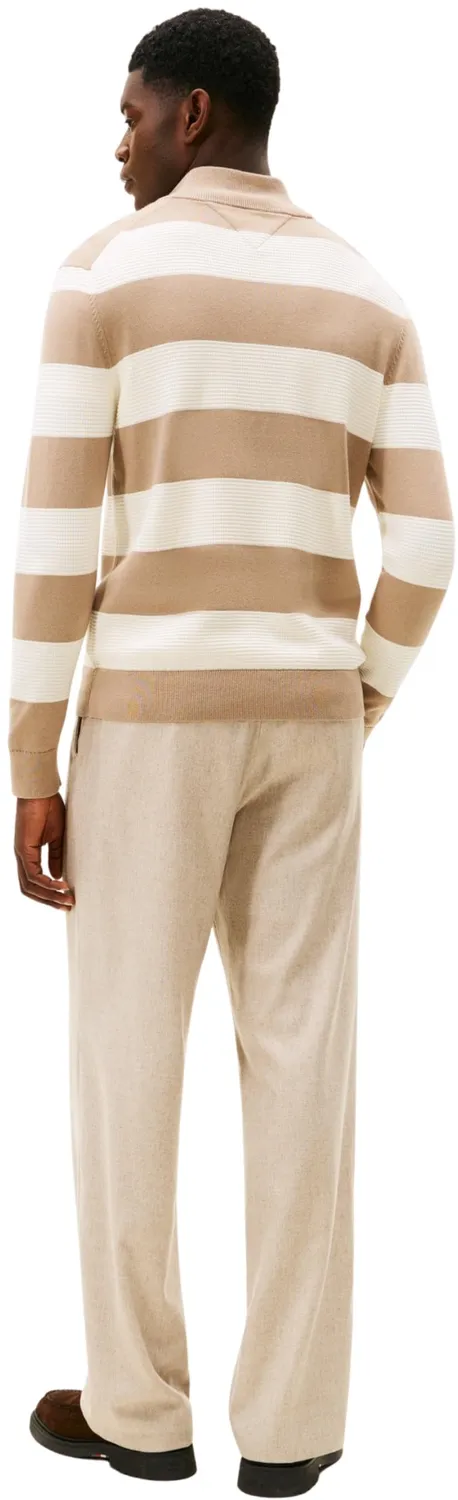 Tommy Hilfiger Block Stripe MW0MW41483 maglione zip cotone