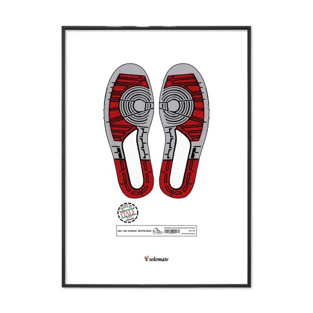 Solemate Footprints AJ2 stampa 25x35cm carta patinata
