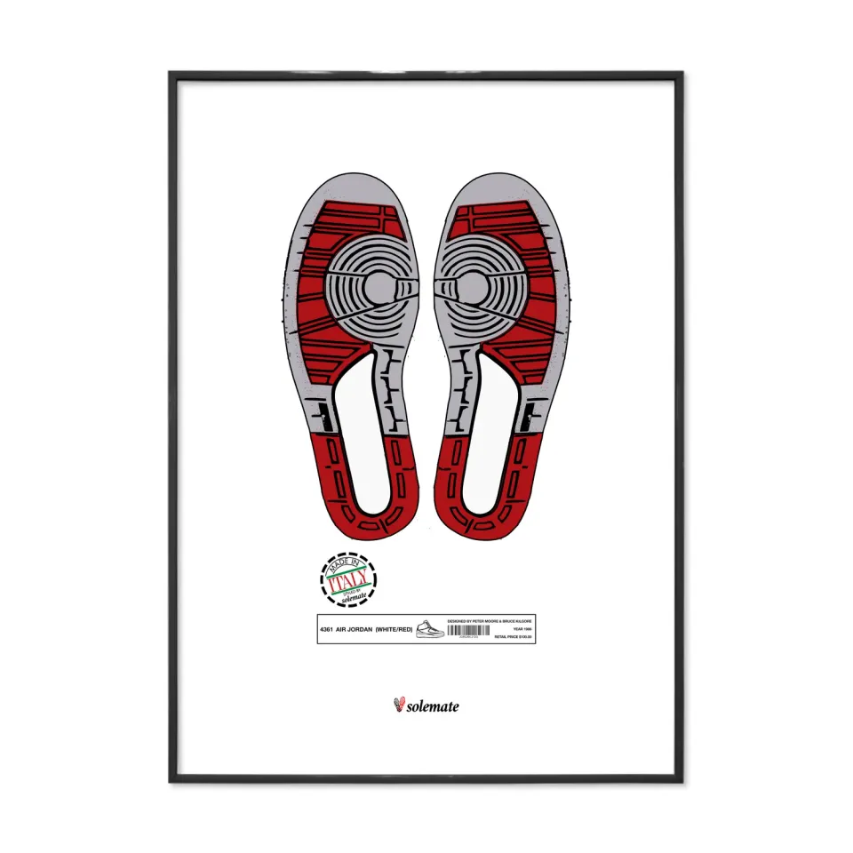 Solemate Footprints AJ2 stampa 25x35cm carta patinata
