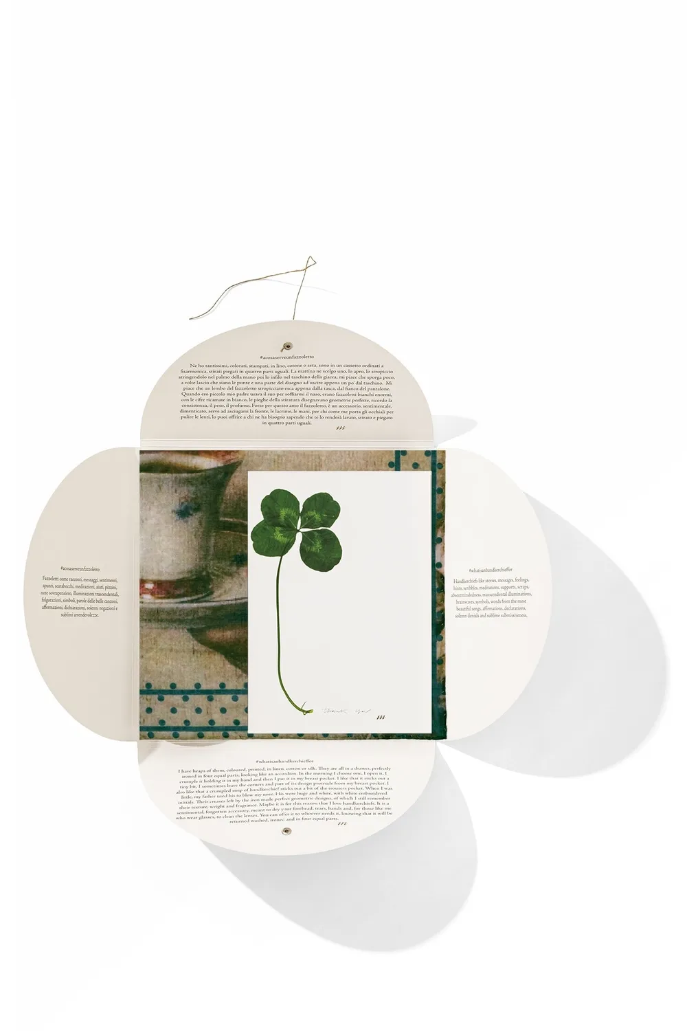 Massimo Alba Hanky1 fazzoletto cotone verde bottiglia