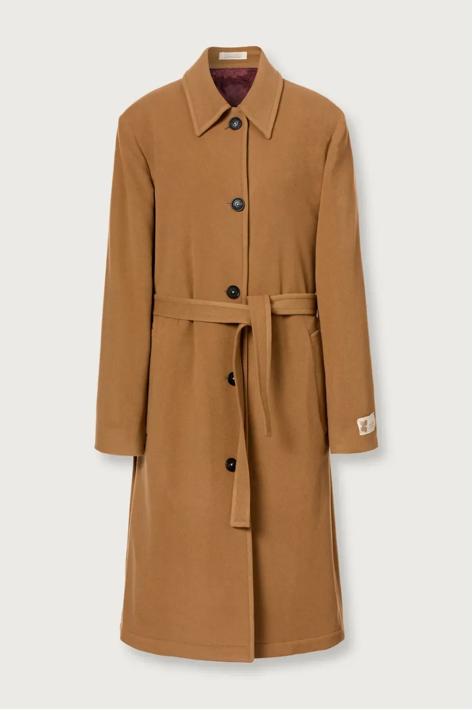 Massimo Alba Lisbona trench donna camel panno lana