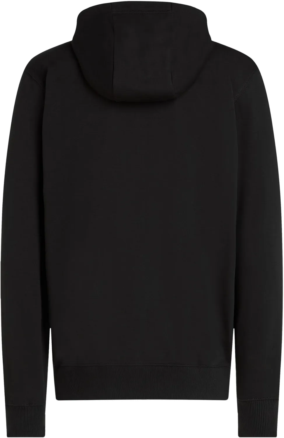 Tommy Hilfiger Stack Felpa Zip Nero Black Uomo Cotone