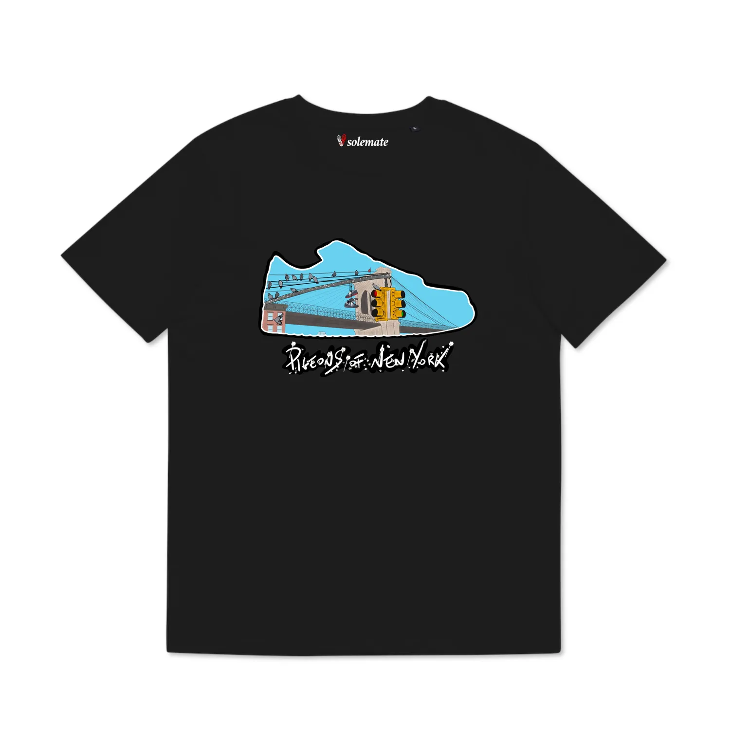 Solemate Pigeons of New York t-shirt bianca cotone bio