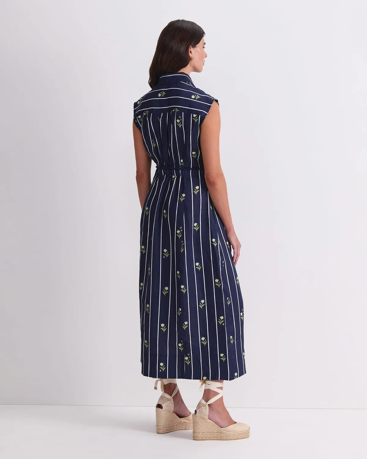 Sportscraft Hampton abito camicia donna 10 lino midi