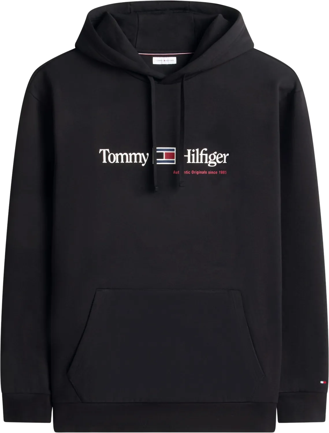 Tommy Hilfiger RWB MW0MW45703 felpa uomo XXL nera con cappuccio