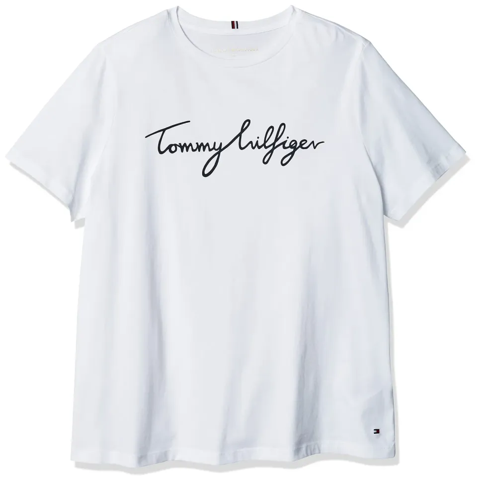 Tommy Hilfiger t-shirt donna scollo rotondo cotone