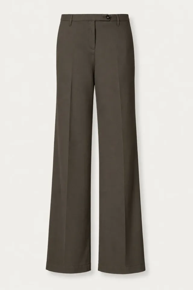 Massimo Alba Lamna Pantaloni Donna Carob in Lana