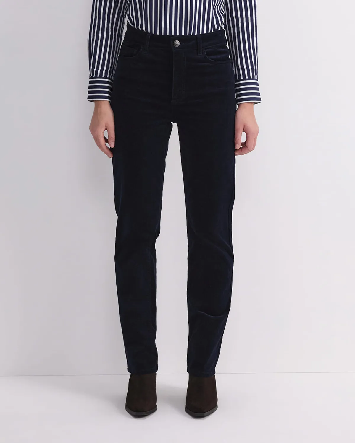 Sportscraft Cleo jeans velluto donna vita alta straight