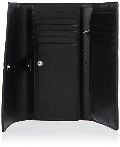 Tommy Hilfiger TH Emblem Large Flap portafoglio nero Black