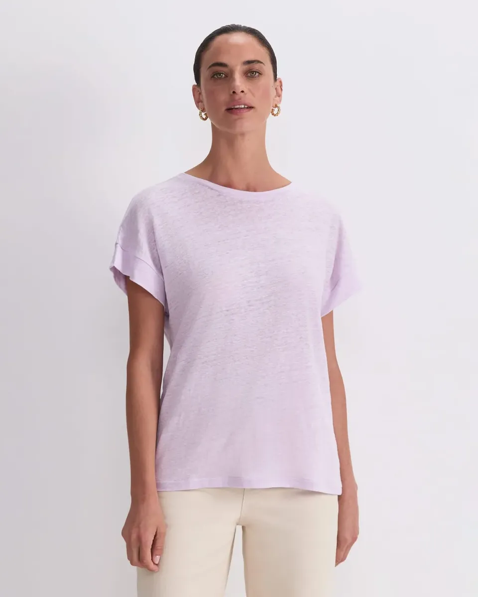 Sportscraft Tonia Crew t-shirt lino manica corta XS