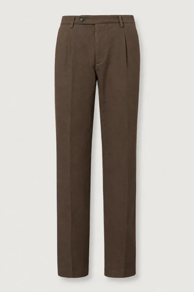 Massimo Alba Ionio2 pantaloni gabardine cotone Brown
