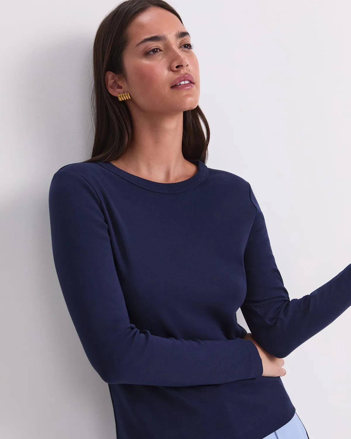 Sportscraft Heidi Long Sleeve maglia cotone melange