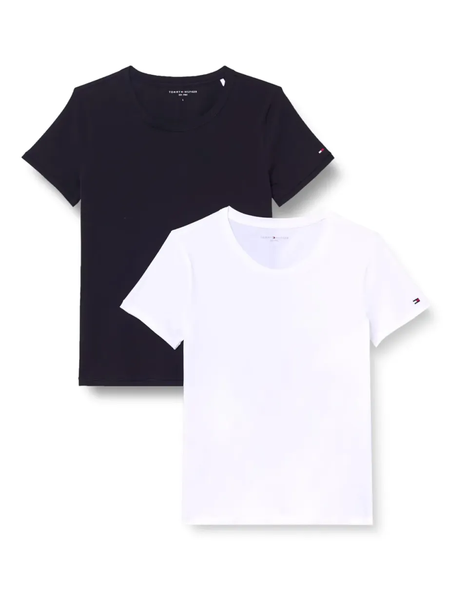 Tommy Hilfiger t-shirt donna scollo rotondo M confezione 2 pezzi