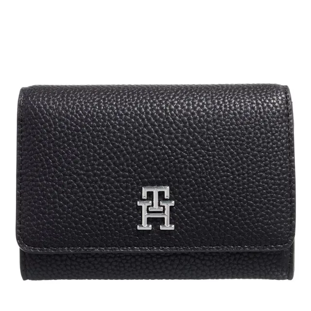 Tommy Hilfiger Emblem Medium Portafoglio Donna Piccolo Pelle