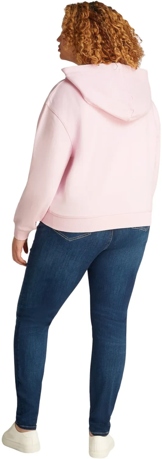 Tommy Hilfiger Script WW0WW46072 felpa zip donna blu