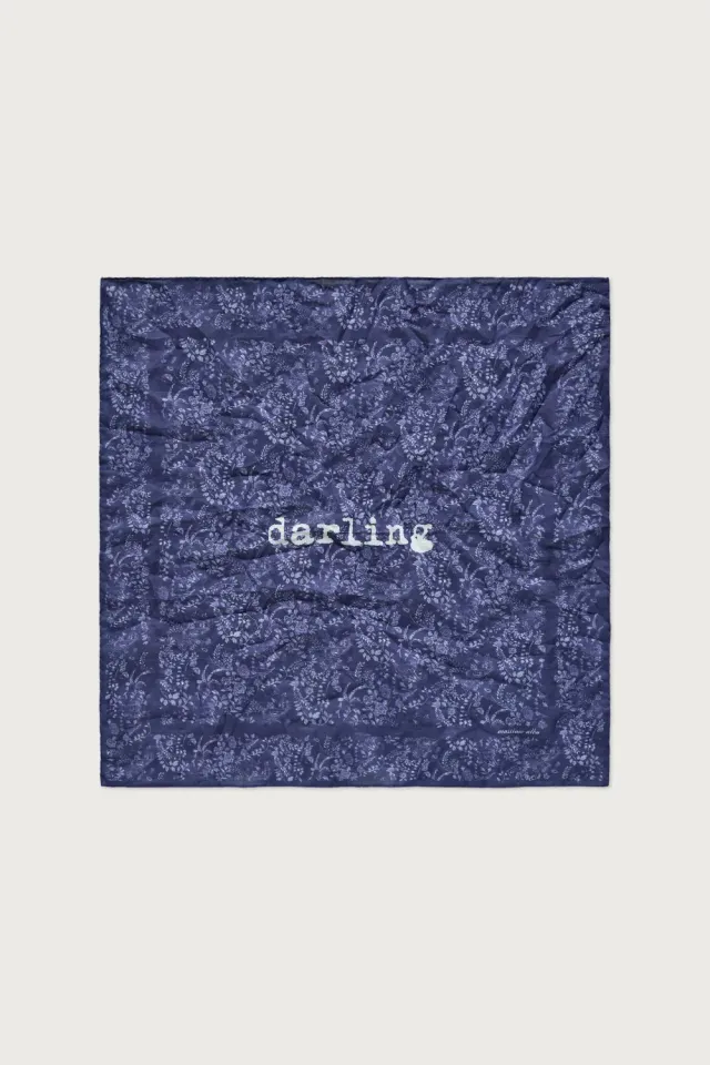 Massimo Alba Hanky1 fazzoletto blu notte cotone