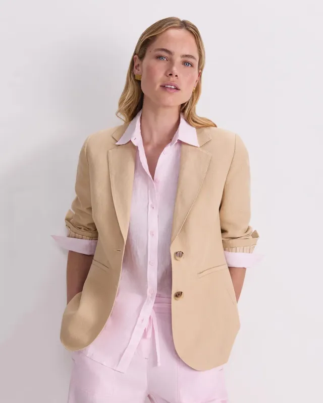 Sportscraft Sloane Textured Linen Blazer giacca lino