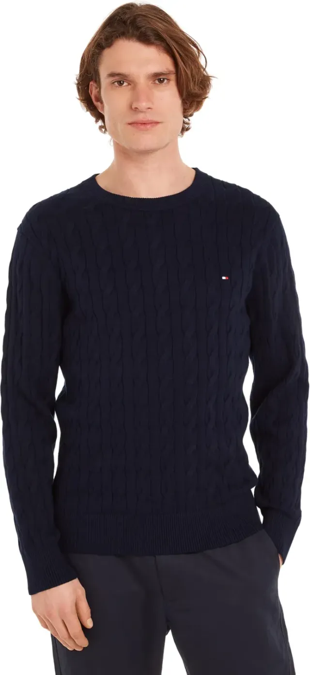 Tommy Hilfiger Classic Cotton Cable MW0MW33132 Maglione L trecce