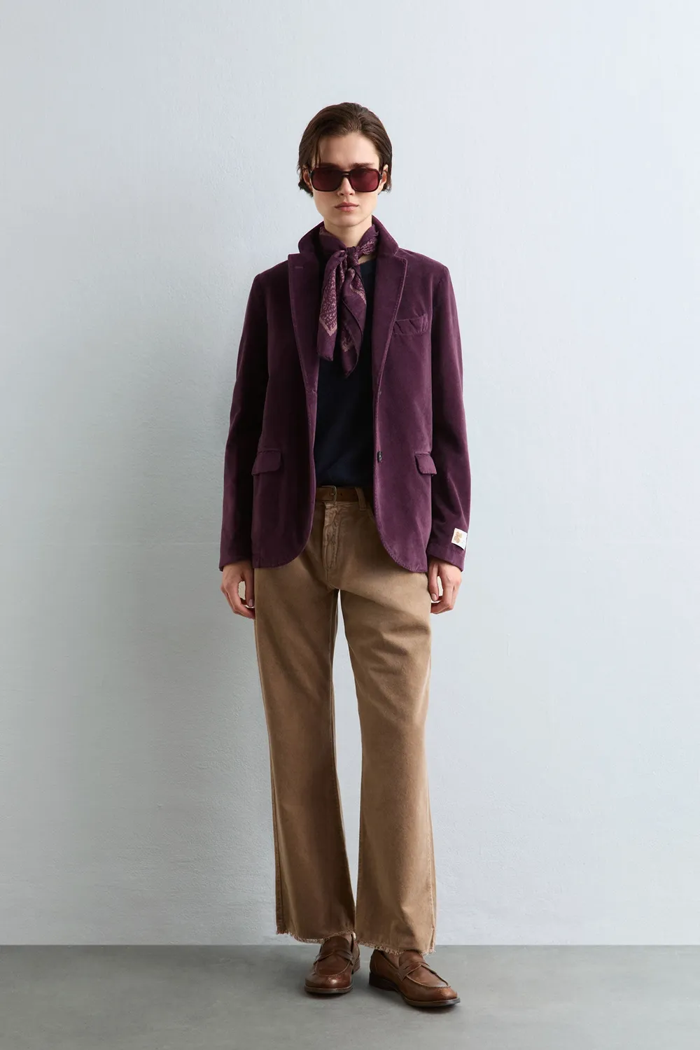 Massimo Alba Amalia maglione donna blu cashmere