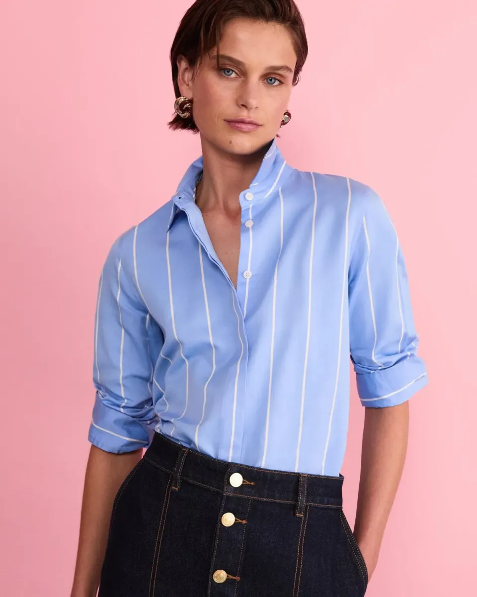 Sportscraft Hannah camicia donna righe cotone seta