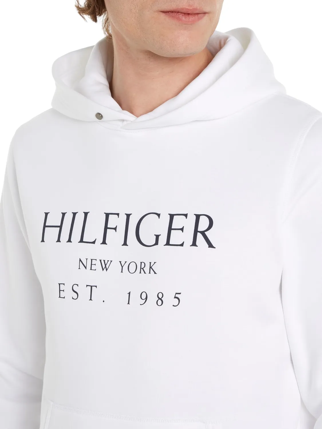 Tommy Hilfiger felpa cappuccio marsupio uomo 3XL Plus nera