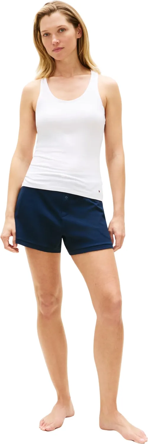 Tommy Hilfiger canotte donna elasticizzate 2 pezzi nero