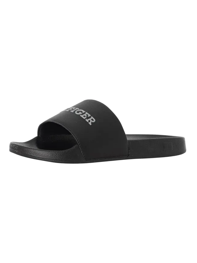 Tommy Hilfiger Pool Slide ciabatte mare nere 44