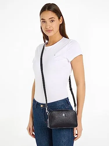 Tommy Hilfiger Emblem Crossover Piccola borsa tracolla nera