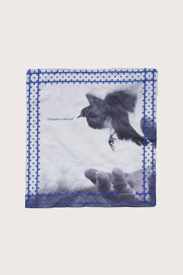 Massimo Alba Hanky1 fazzoletto uomo bluette cotone