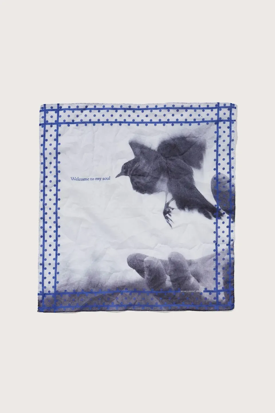 Massimo Alba Hanky1 fazzoletto uomo bluette cotone