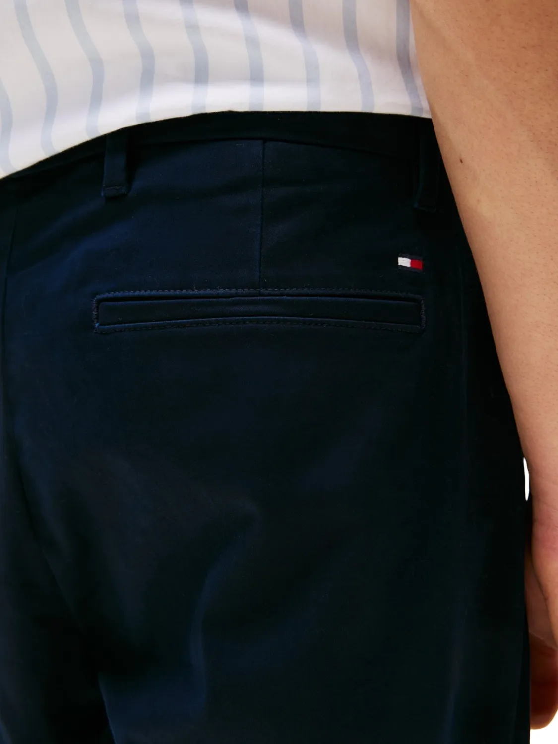 Tommy Hilfiger Harlem Chino pantaloni uomo relaxed satin