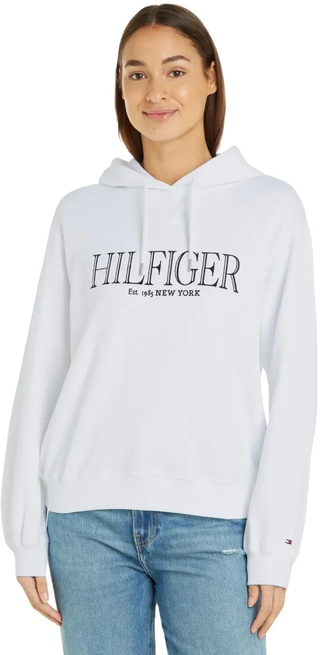 Tommy Hilfiger felpa donna taglia L tinta unita